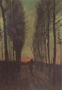 Avenue of Poplars at Sunset (nn04), Vincent Van Gogh